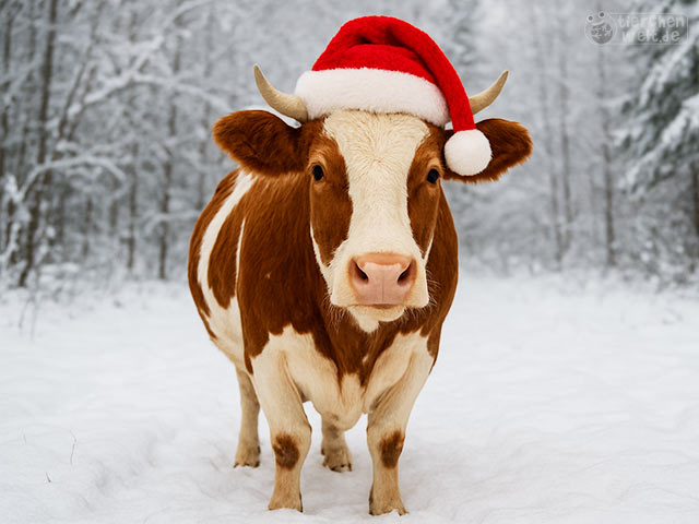 Weihnachts-Kuh