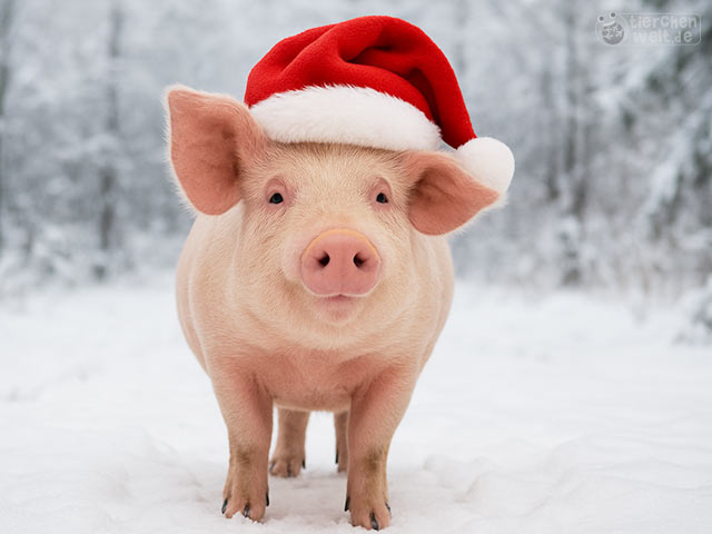 Weihnachts-Schwein